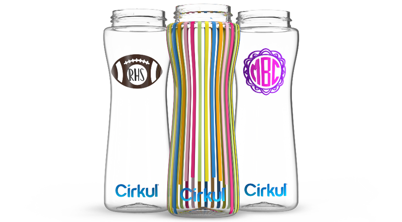 Custom 22oz. Plastic Bottle & Comfort Grip Lid 3BAF